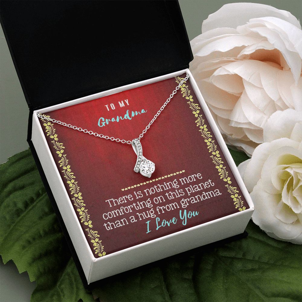 To My Grandma Necklace, Gift for Grandmother Necklace, Mothers Day Gift For Grandma Nana, Grandma Jewelry From Grandchildren GrandKids , Jewelry Box Gift For Grandma Grandmother20 Alluring Beauty Necklace
