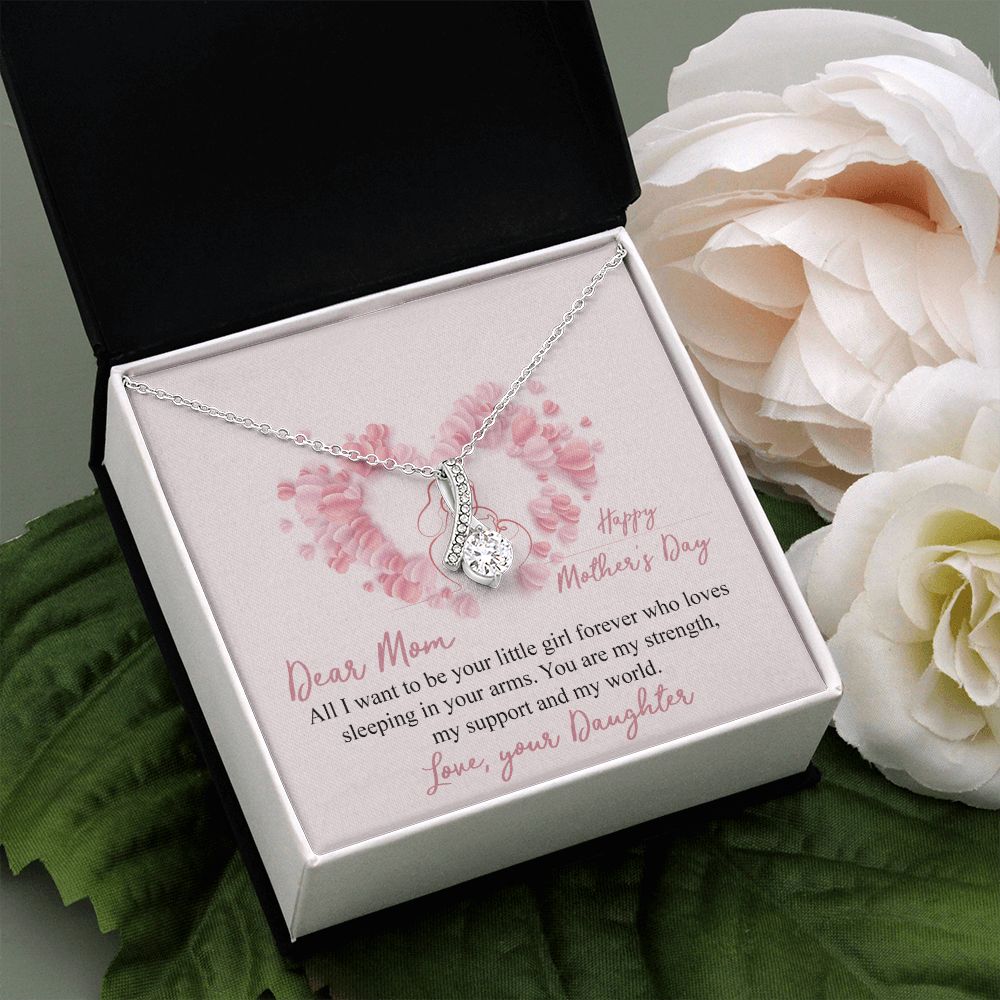 Mom Necklace Gifts for Mom from Daughter to Mom Gifts for Mothers Day from Daughter, To My Mom Necklace from Daughter to Mom Birthday Gifts Necklace with Message Card and Gift Box25 Alluring Beauty Necklace