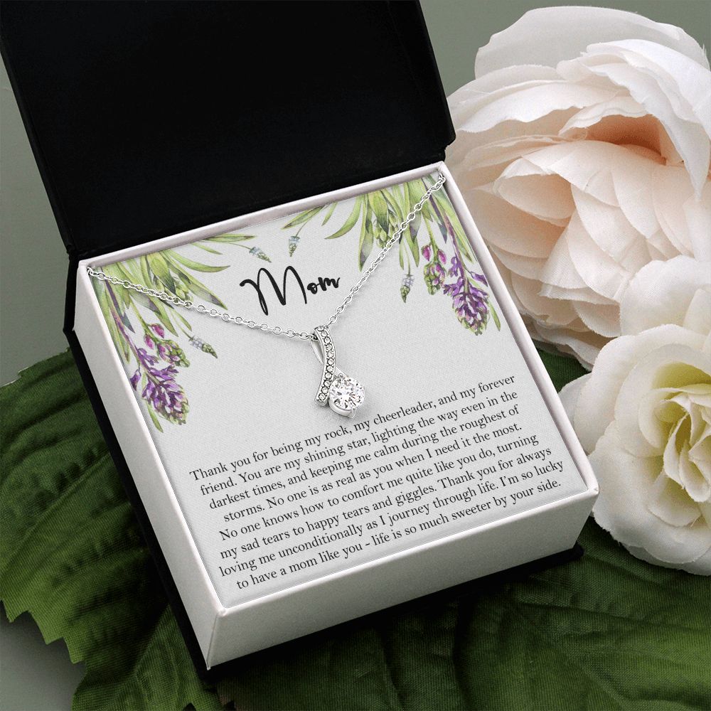 To My Mom Necklace, Gift For Mom, Mother's Day Gift from Daughter, Mom Jewelry Gift for Mothers Day, Birthday Gift for Mother, Moms Gift from Daughter Son, Necklace for Mom Mother 6 Alluring Beauty Necklace