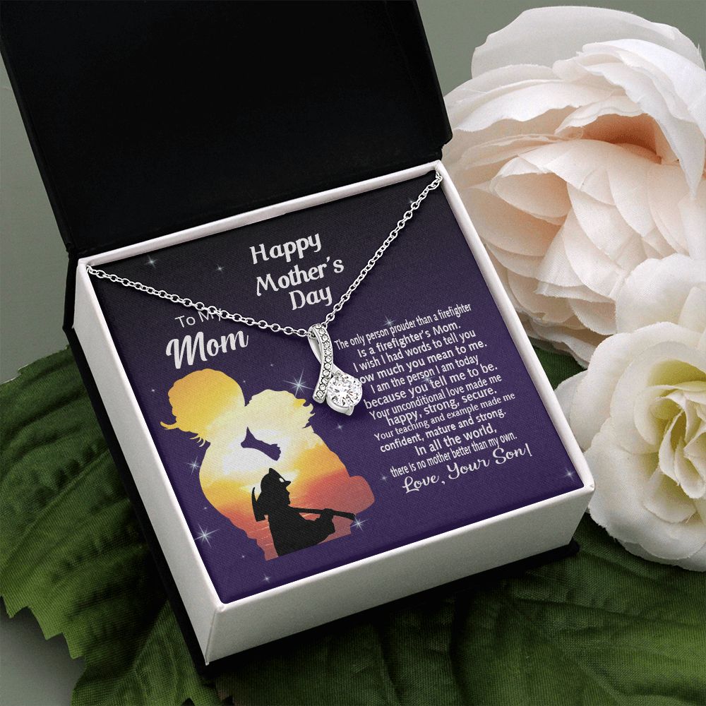 Mom Necklace Gifts for Mom from Daughter to Mom Gifts for Mothers Day from Daughter, To My Mom Necklace from Daughter to Mom Birthday Gifts Necklace with Message Card and Gift Box14 Alluring Beauty Necklace