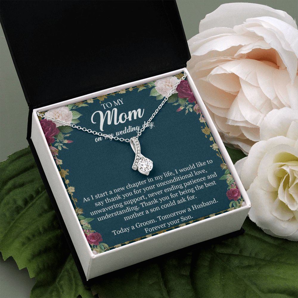 To My Mom Necklace, Gift For Mom, Mother's Day Gift from Daughter, Mom Jewelry Gift for Mothers Day, Birthday Gift for Mother, Moms Gift from Daughter Son, Necklace for Mom Mother 3 Alluring Beauty Necklace