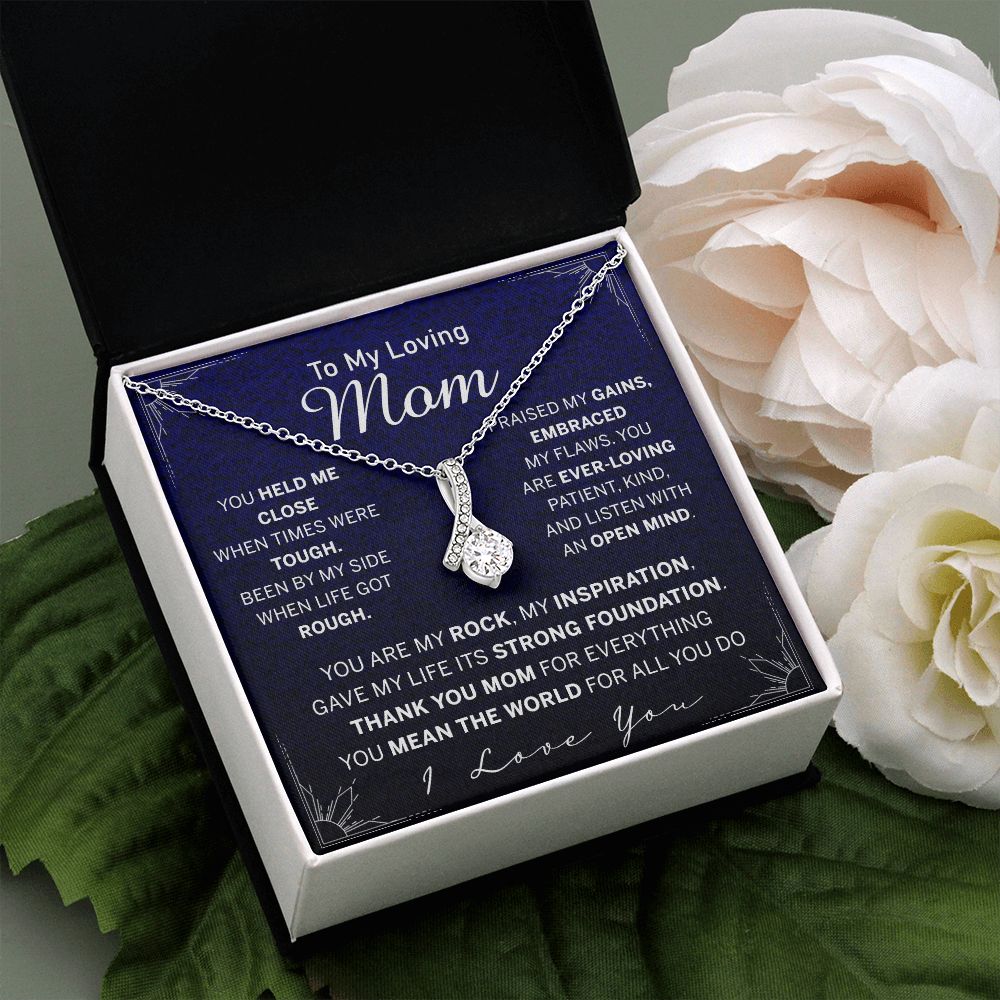 To My Mom Necklace, Gift For Mom, Mother's Day Gift from Daughter, Mom Jewelry Gift for Mothers Day, Birthday Gift for Mother, Moms Gift from Daughter Son, Necklace for Mom Mother Alluring Beauty Necklace