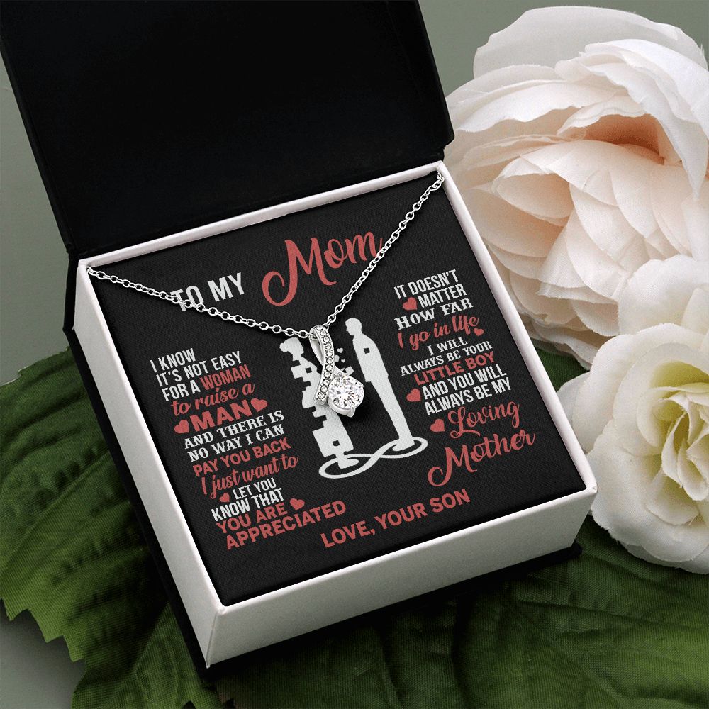 Mom Necklace Mothers Day Gift From Son To My Mom Forevere Love Necklace Gift Mom Alluring Beauty Necklace