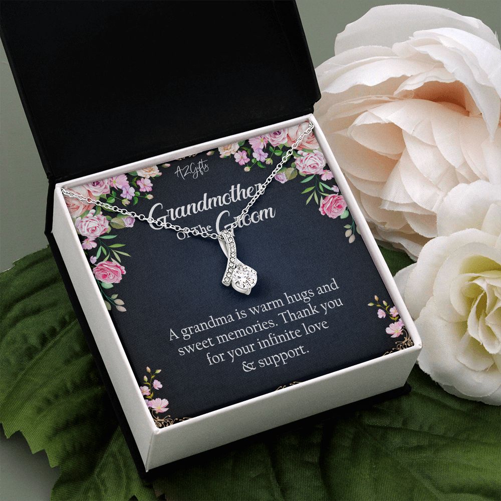 To My Grandmother Necklace, Gift for Grandmother Necklace, Mothers Day Gift For Grandma Nana, Grandma Jewelry From Grandchildren GrandKids , Jewelry Box Gift For Grandma Grandmother2 Alluring Beauty Necklace