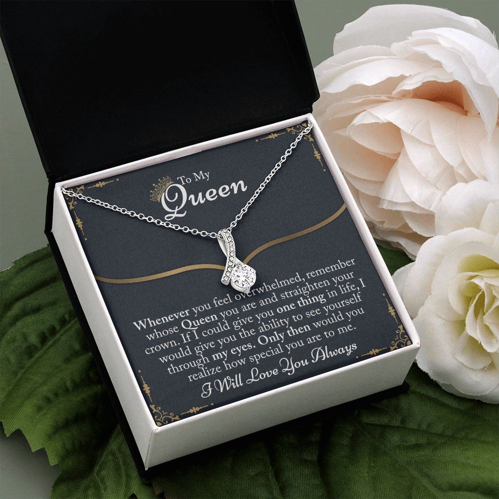 To My Queen Gift For Her Jewelry Gift Her Gift for Her Christmas Necklace Alluring Beauty Necklace