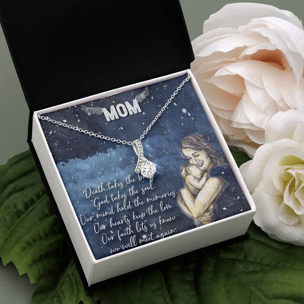 To My Mom Necklace Pendant Gift From Daughter Your Faith Lets Us Know With Message Card Gift For Mom Alluring Beauty Necklace