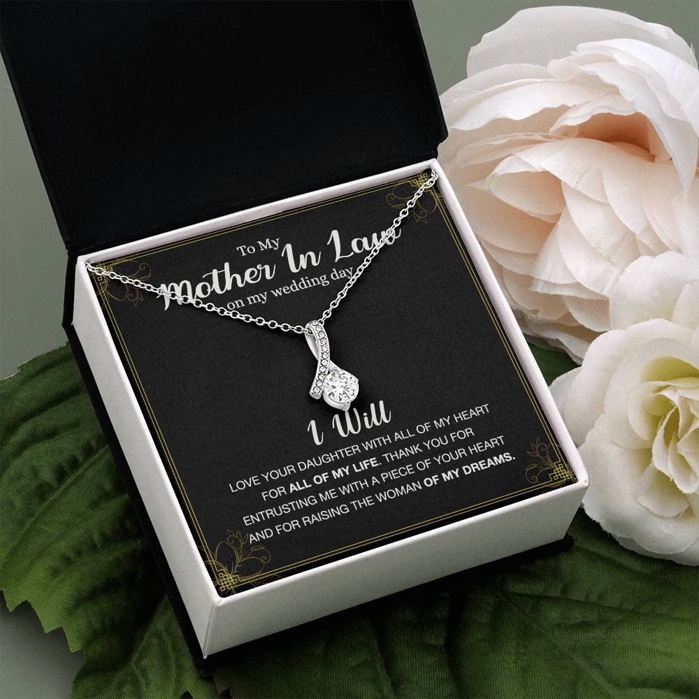 Mother Of The Bride Gift From Groom, Mother In Law Gift on Wedding Day from Groom, Gifts for Mother of the Bride, Future Mother-In-Law Alluring Beauty Necklace
