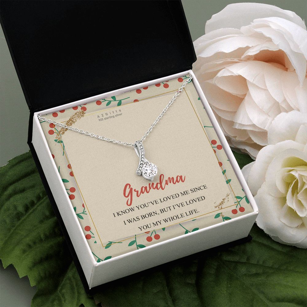 To My Grandma Necklace, Gift for Grandmother Necklace, Mothers Day Gift For Grandma Nana, Grandma Jewelry From Grandchildren GrandKids , Jewelry Box Gift For Grandma Grandmother15 Alluring Beauty Necklace