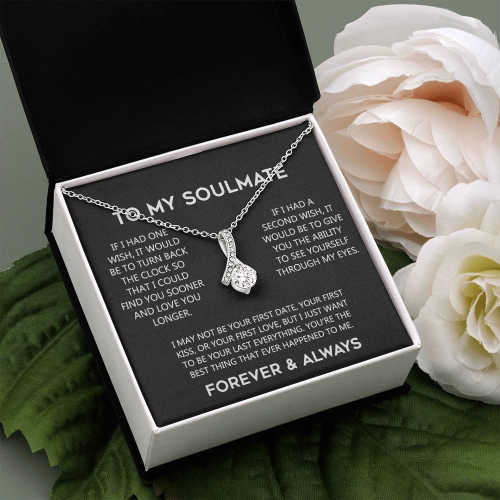 To My Soulmate Eternal Hope Necklace  Wife Soulmate Valentines Day Gift for Her 175144059615 Alluring Beauty Necklace