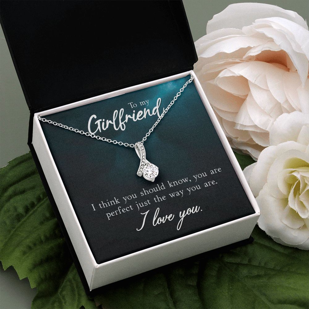 To My Girlfriend Necklace from Boyfriend To My Future Wife Necklace Jewelry For Girlfriend Gift For Girlfriend Gift for Her Romantic Birthday Valentines Day Gift For Girlfriend Gifts Necklaces 28 Alluring Beauty Necklace