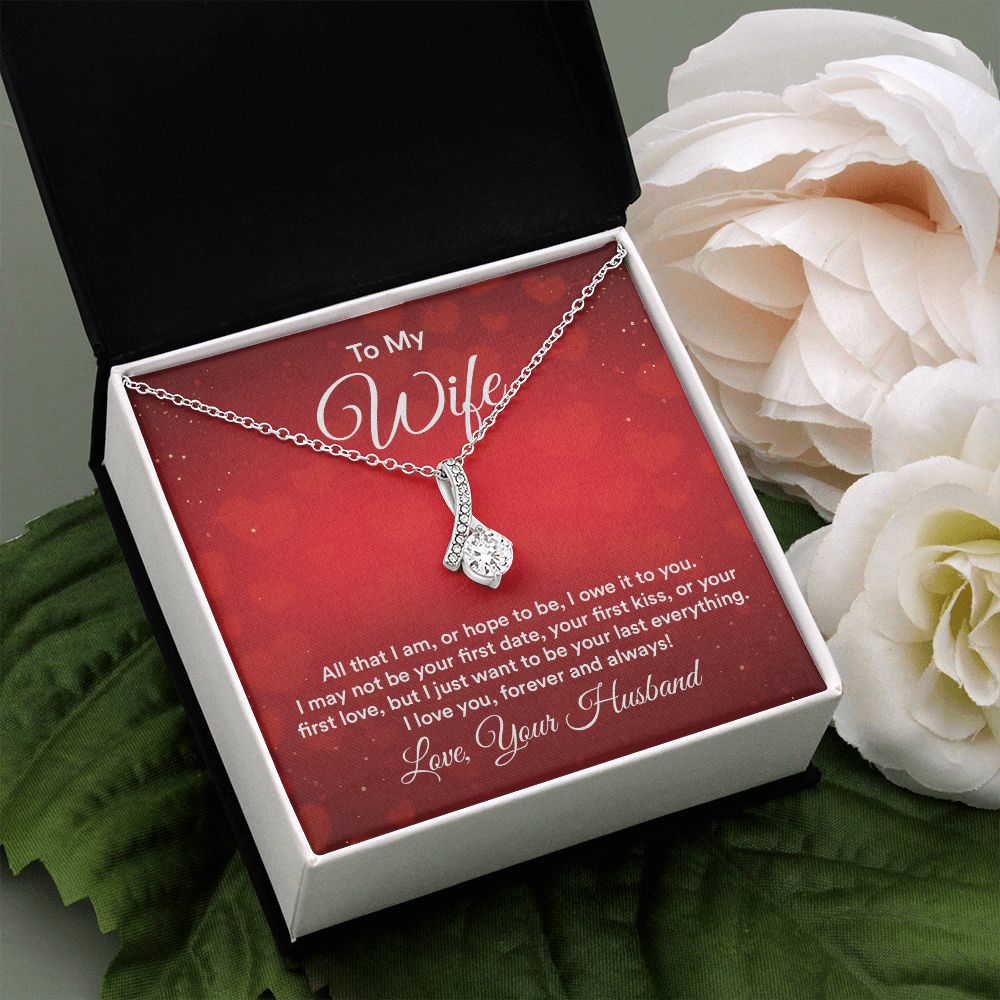 Birthday Gifts For Wife, Necklace Gifts For Wife From Husband, To My Wife Jewelry For Women , To My Wife Necklace  from Husband Wedding Anniversary Present For Wife, Beautiful Wife Jewelry Christmas30 Alluring Beauty Necklace