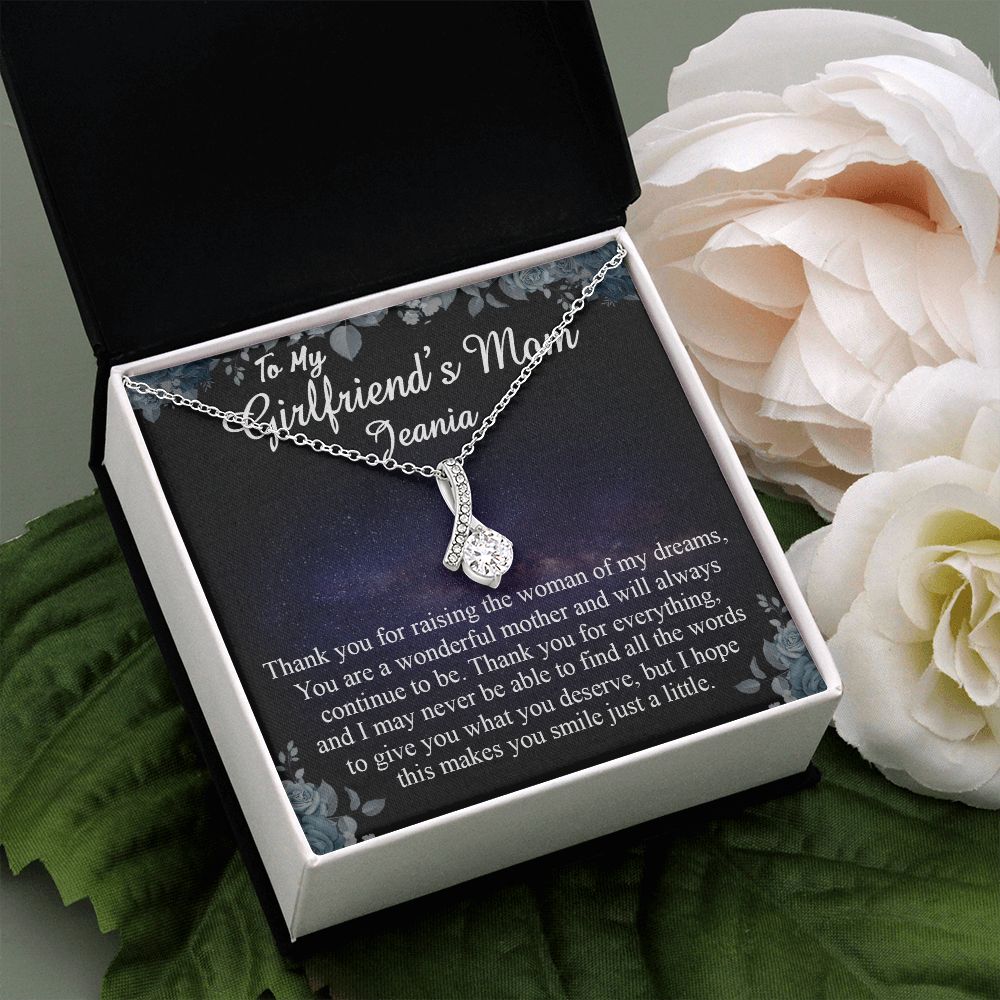 To My Girlfriends Mom Gift Mother's Day Gift for Girlfriend's Mom Necklace Gift Alluring Beauty Necklace