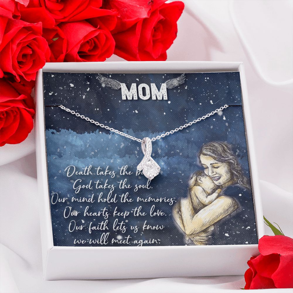 To My Mom Necklace Pendant Gift From Daughter Your Faith Lets Us Know With Message Card Gift For Mom Alluring Beauty Necklace