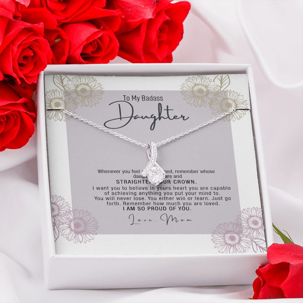 Daughter Necklace Gift From Mom Mother Daughter Jewelry Gift 21st Birthday Xmas Alluring Beauty Necklace