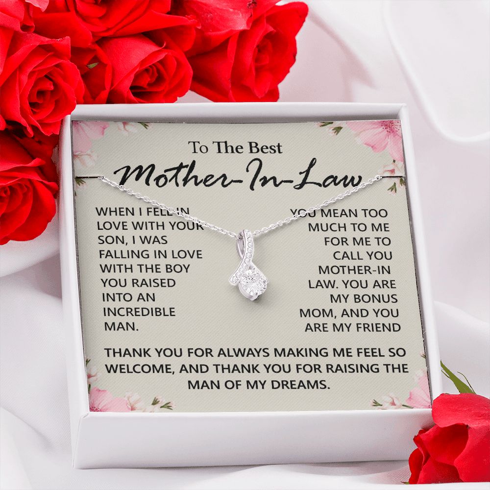 Mother in Law Necklace, Jewelry for Women, Future Mother in Law Gifts from Daughter in Law, Mother of Bride Gifts For Mother in Law, Birthday Gifts For Mother In Law From Daughter In Law12 Alluring Beauty Necklace