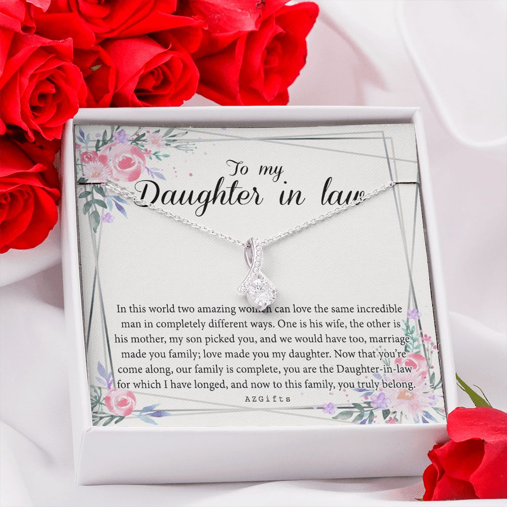 Daughter In Law Gifts Ideas, Daughter In Law Necklace, Gifts For Future Daughter In Law, Daughter In Law Birthday Gifts, Daughter-in-law Gifts From Mother In Law, Birthday Gifts For Daughter Alluring Beauty Necklace