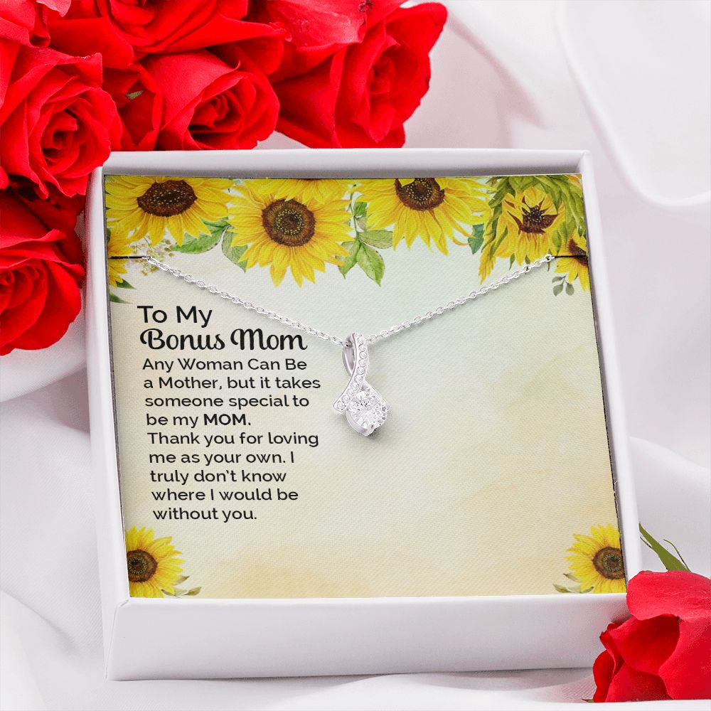 Mother Daughter Necklace as Daughter Gift from Mom, Mom Necklace as Christmas Gift for Mom from Son, Birthday Gift for Mother in Law Necklace, Bonus Mom Gifts for Step Mom Necklace3 Alluring Beauty Necklace