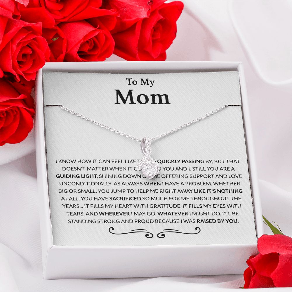 Gift for Mom from Daughter Moms Birthday Meaningful Gift for Mom Wedding Gifts Alluring Beauty Necklace
