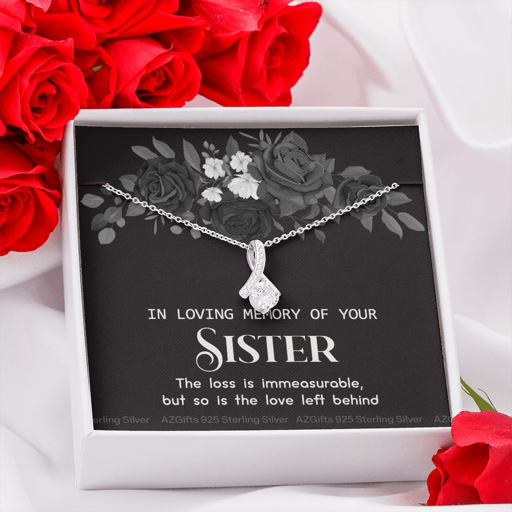 In Memory Of Your Sister, Sympathy Gift Loss Of Sister, Sympathy Gift Box, Loss Of Sister Necklace, Loss Of Sister, Loss Of A Sister Alluring Beauty Necklace