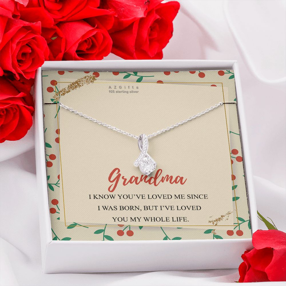 To My Grandma Necklace, Gift for Grandmother Necklace, Mothers Day Gift For Grandma Nana, Grandma Jewelry From Grandchildren GrandKids , Jewelry Box Gift For Grandma Grandmother15 Alluring Beauty Necklace