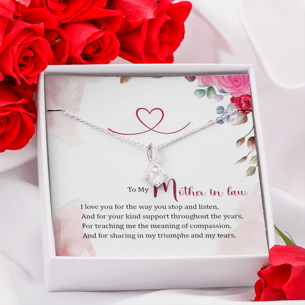 Mother in Law Necklace, Jewelry for Women, Future Mother in Law Gifts from Daughter in Law, Mother of Bride Gifts For Mother in Law, Birthday Gifts For Mother In Law From Daughter In Law17 Alluring Beauty Necklace
