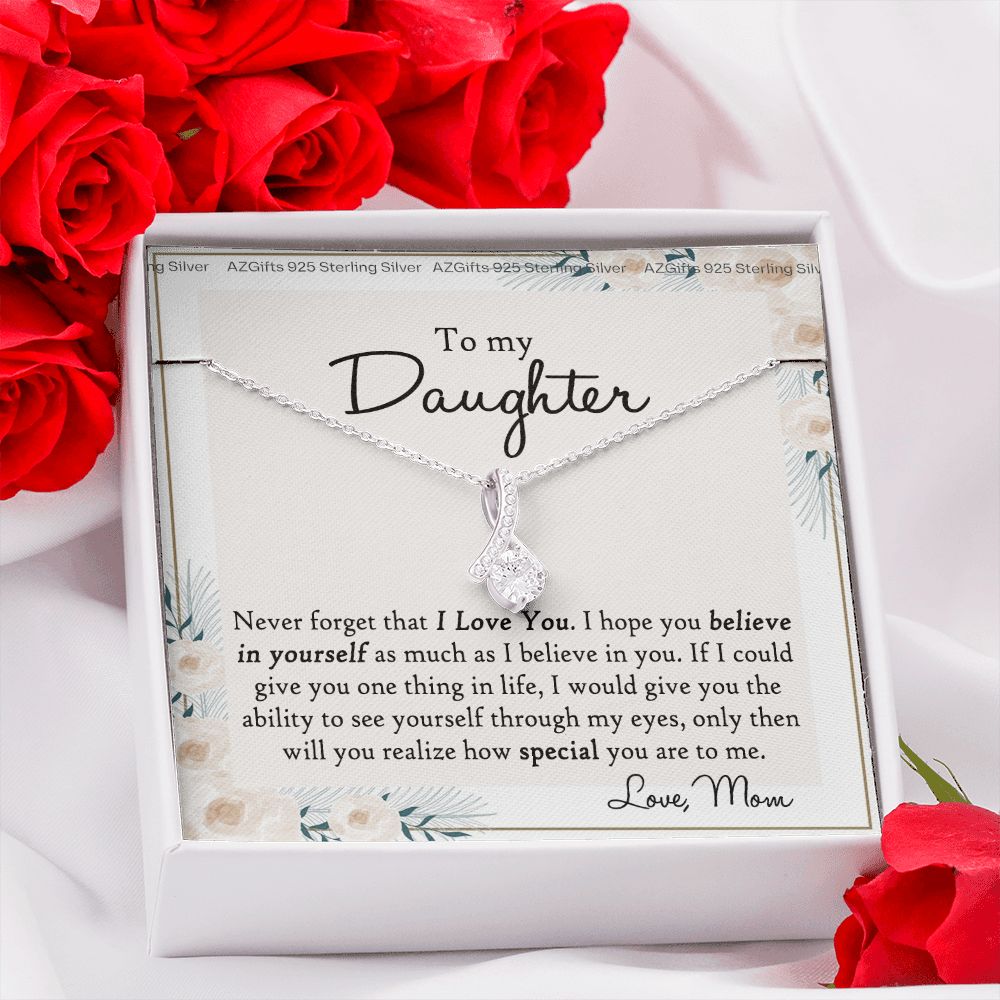 Mother Mom Daughter Necklace Hearts Pendant Necklace Jewelry Gifts for Mom Mother Daughter Jewelry Gift for Women Present for Birthday Anniversary Christmas Alluring Beauty Necklace