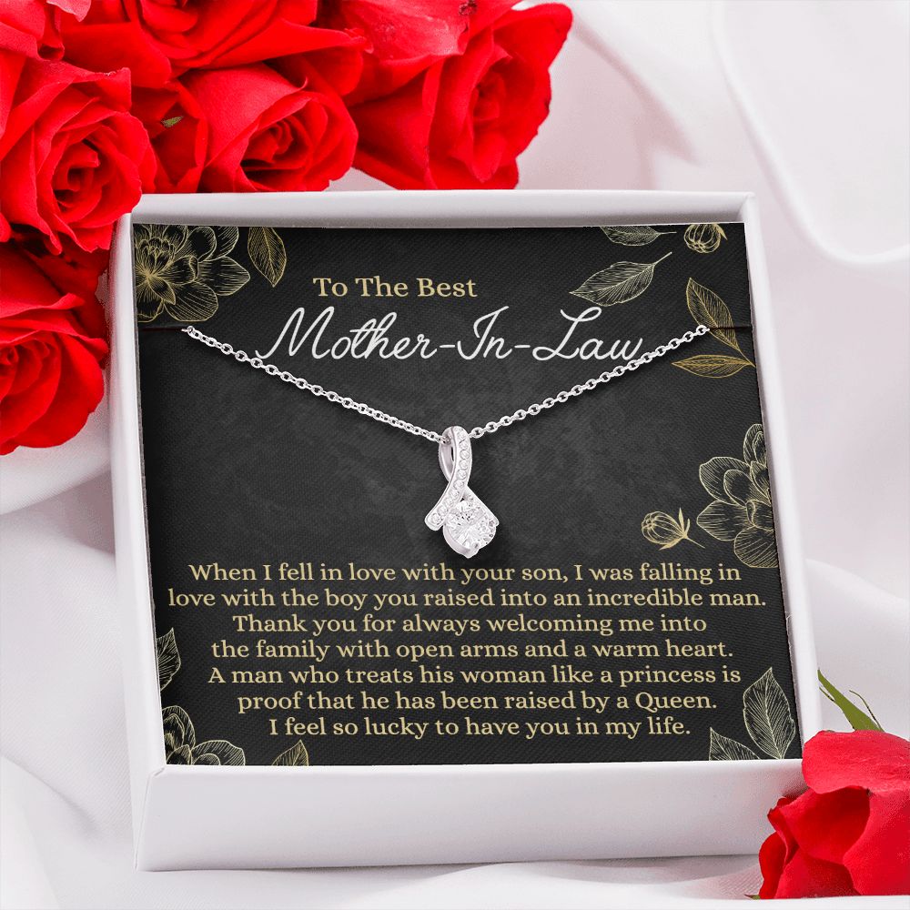 Mother In Law Gift, Cute Mother In Law Gifts Christmas, Unique Gift for Mother In Law Birthday, Best Mother In Law Gift, Mother-In-Law Gift Alluring Beauty Necklace