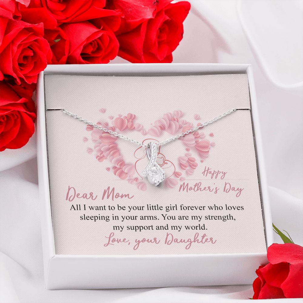 Mom Necklace Gifts for Mom from Daughter to Mom Gifts for Mothers Day from Daughter, To My Mom Necklace from Daughter to Mom Birthday Gifts Necklace with Message Card and Gift Box25 Alluring Beauty Necklace