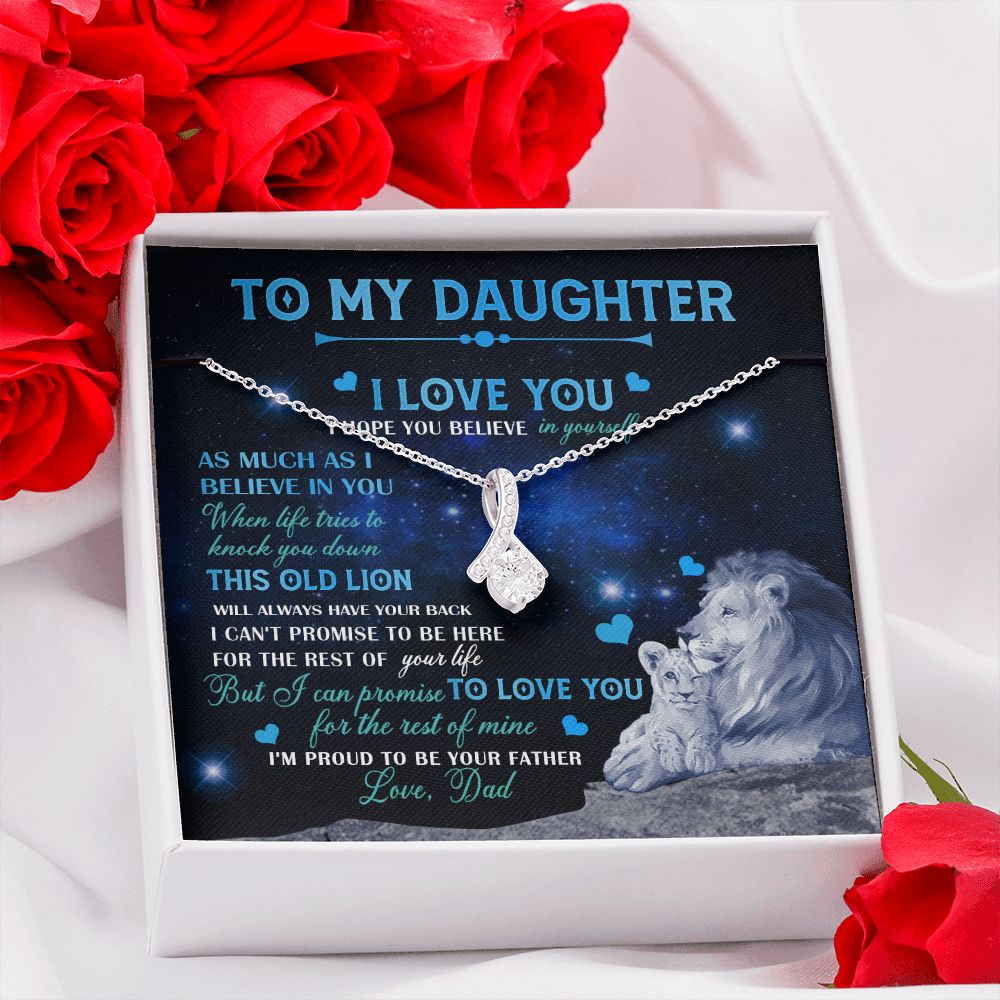 Dad To Daughter Necklace Jewelry Gift for Daughter from Dad Father Daughter Gift 175009114907 Alluring Beauty Necklace