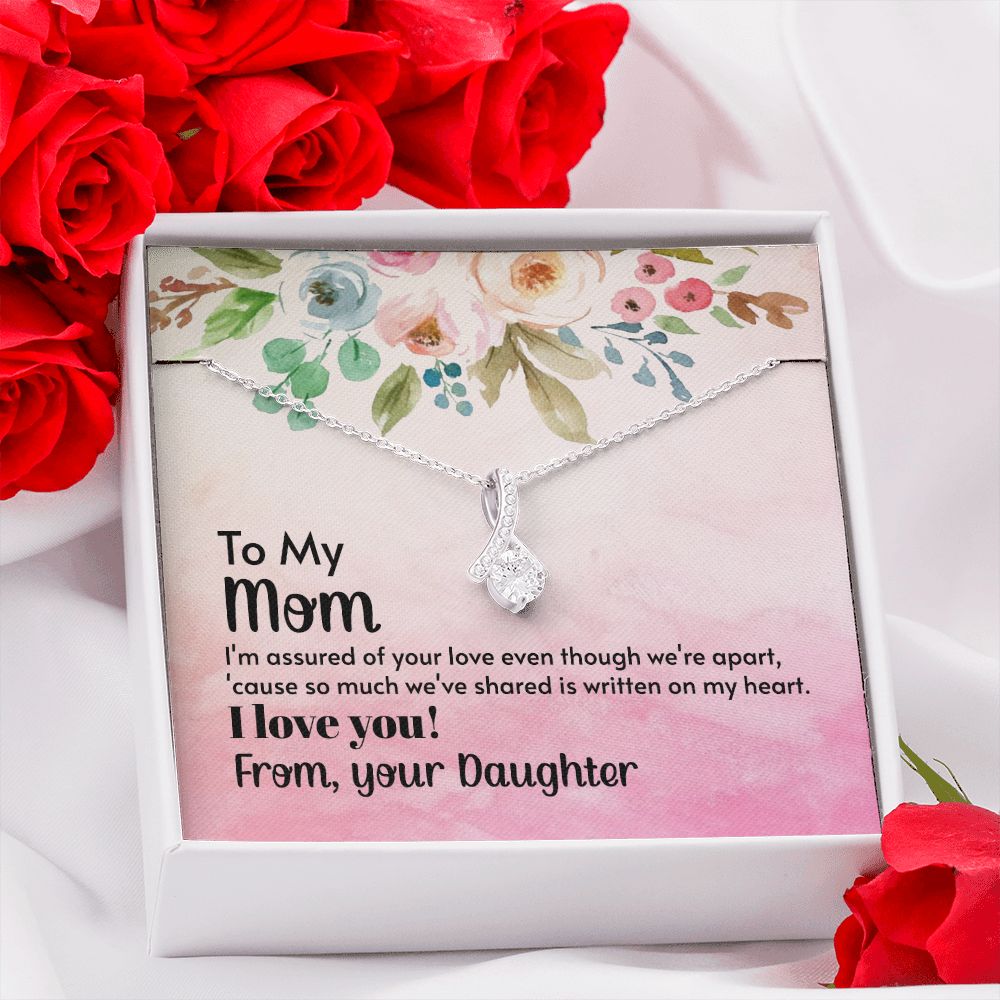 To My Mom Necklace, Gift For Mom, Mother's Day Gift from Daughter, Mom Jewelry Gift for Mothers Day, Birthday Gift for Mother, Moms Gift from Daughter Son, Necklace for Mom Mother 21 Alluring Beauty Necklace