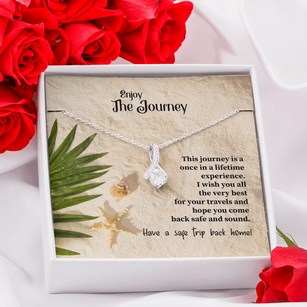To My Mom Mother Necklace Pendant Gift Enjoy Your Journey By Sanad With Message Card Gift For Mom Alluring Beauty Necklace