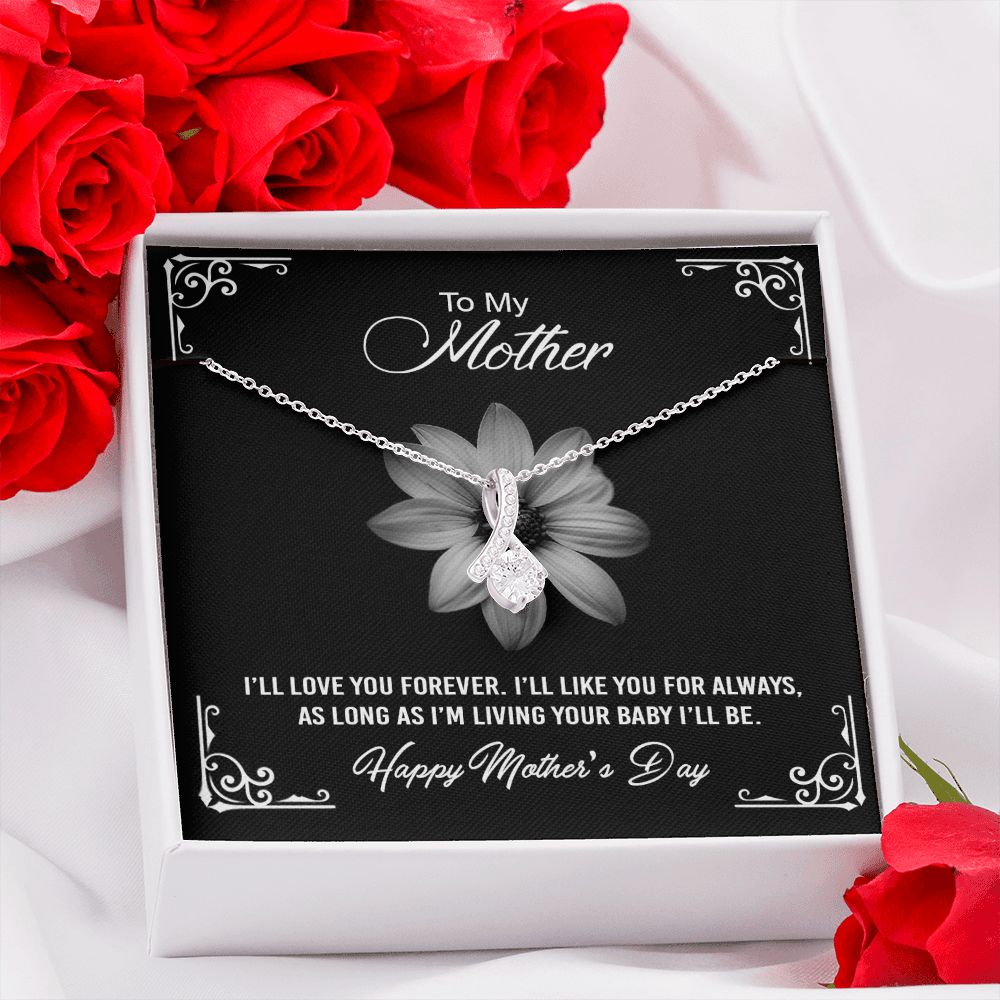 Mom Necklace Gifts for Mom from Daughter to Mom Gifts for Mothers Day from Daughter, To My Mom Necklace from Daughter to Mom Birthday Gifts Necklace with Message Card and Gift Box2247 Alluring Beauty Necklace