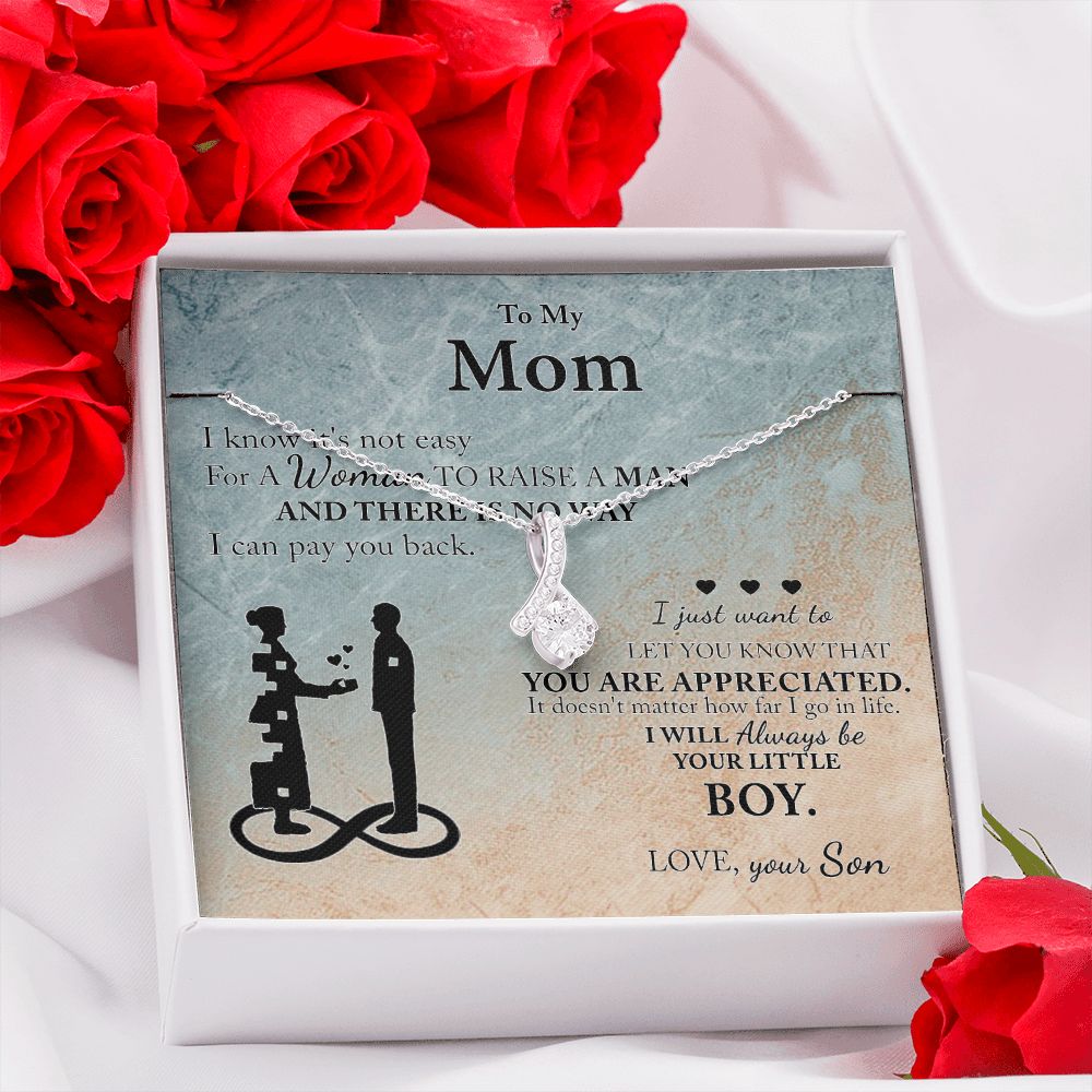 Mom Gift From Son To Mother Necklace Thoughtful Birthday Gift Sentimental Alluring Beauty Necklace