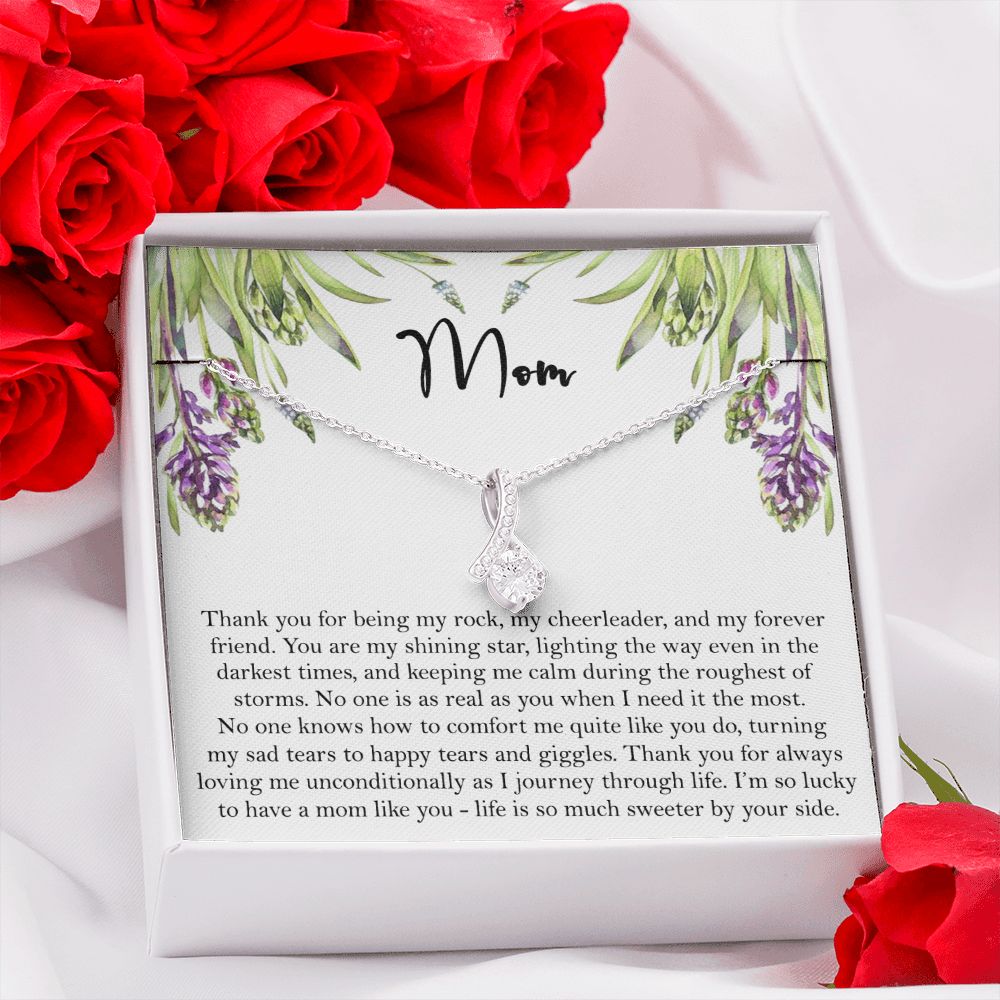 To My Mom Necklace, Gift For Mom, Mother's Day Gift from Daughter, Mom Jewelry Gift for Mothers Day, Birthday Gift for Mother, Moms Gift from Daughter Son, Necklace for Mom Mother 6 Alluring Beauty Necklace