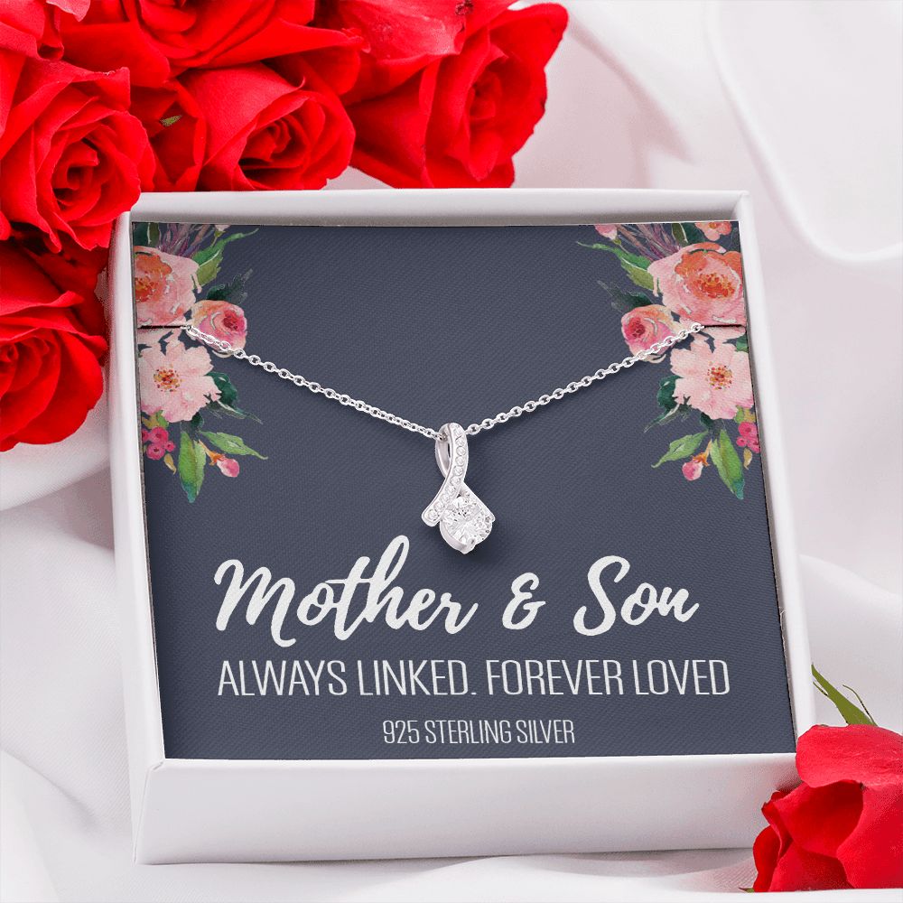 Gift For Mom From Son, Mother Son Gifts, Happy Mother's Day Necklace, Mom Gift Alluring Beauty Necklace