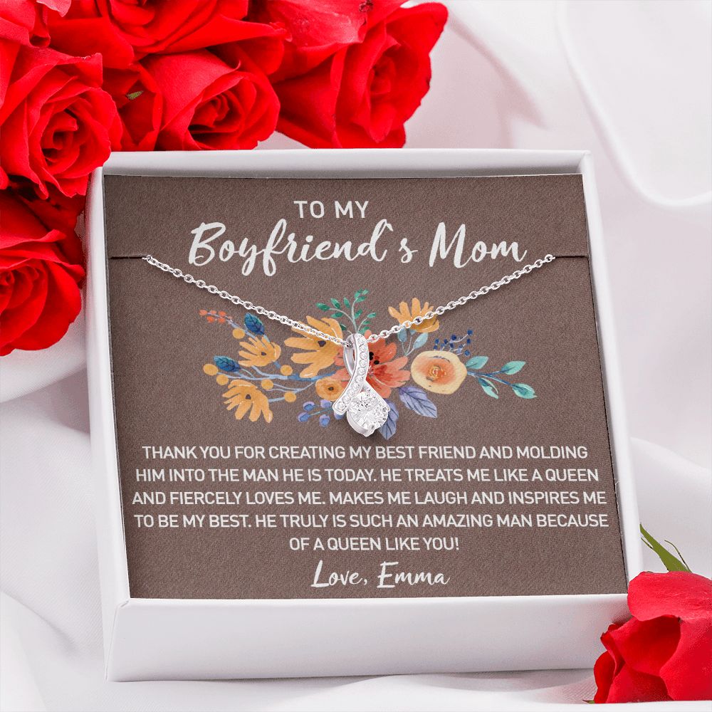 Gift for Boyfriend's Mom, Boyfriend Mom Gift, To My Boyfriends Mom's Gift, Mother's Day Gift for Boyfriends Mom, Boyfriend Mom Alluring Beauty Necklace