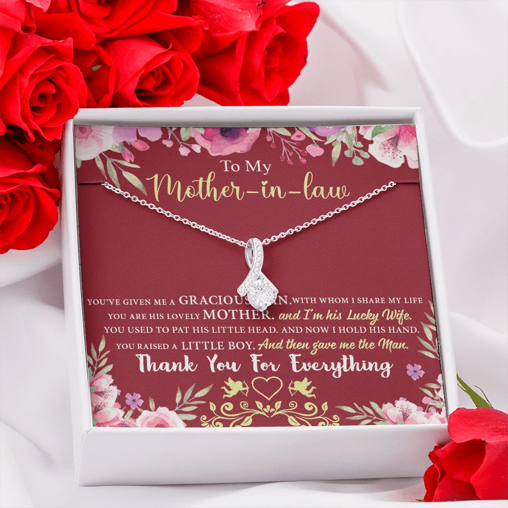 Mother in Law Necklace, Jewelry for Women, Future Mother in Law Gifts from Daughter in Law, Mother of Bride Gifts For Mother in Law, Birthday Gifts For Mother In Law From Daughter In Law7 Alluring Beauty Necklace