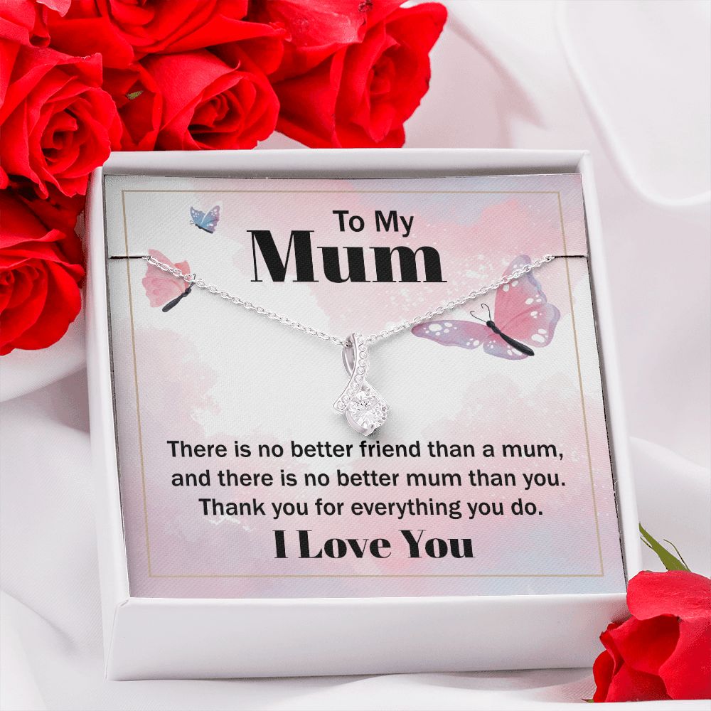 Mom Necklace Gifts for Mom from Daughter to Mom Gifts for Mothers Day from Daughter, To My Mom Necklace from Daughter to Mom Birthday Gifts Necklace with Message Card and Gift Box19 Alluring Beauty Necklace