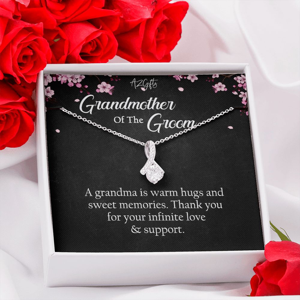 To My Grandmother Necklace, Gift for Grandmother Necklace, Mothers Day Gift For Grandma Nana, Grandma Jewelry From Grandchildren GrandKids , Jewelry Box Gift For Grandma Grandmother Alluring Beauty Necklace