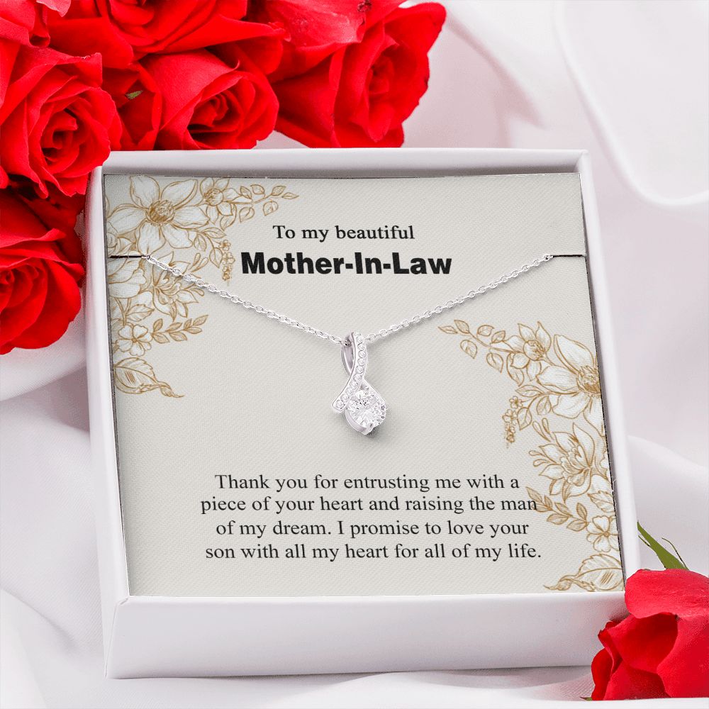 Mother in Law Necklace, Jewelry for Women, Future Mother in Law Gifts from Daughter in Law, Mother of Bride Gifts For Mother in Law, Birthday Gifts For Mother In Law From Daughter In Law14 Alluring Beauty Necklace
