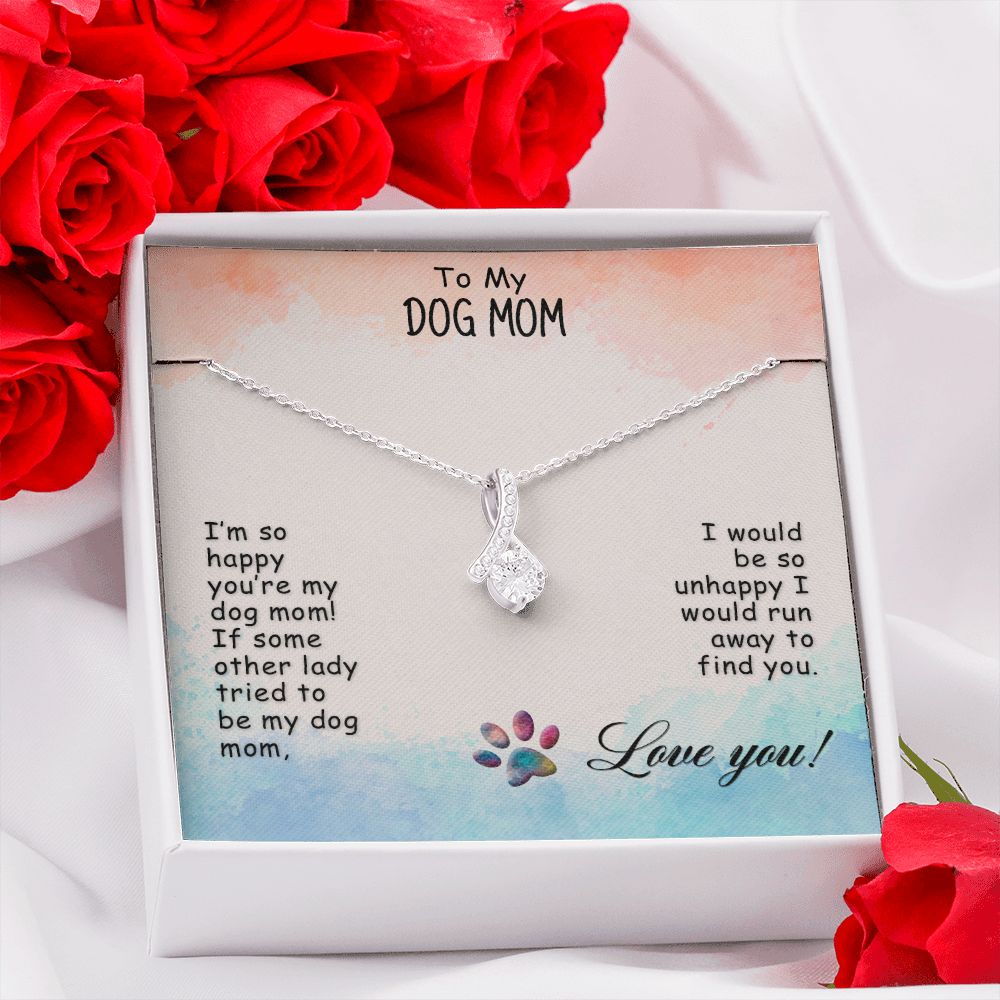 Love Knot Necklace, Dog Mom Gift For Mother's Day, Dog Mom Necklace For Women, Dog Mama Sentimental Gift, Dog Lover Gifts For Her, Unique2 Alluring Beauty Necklace