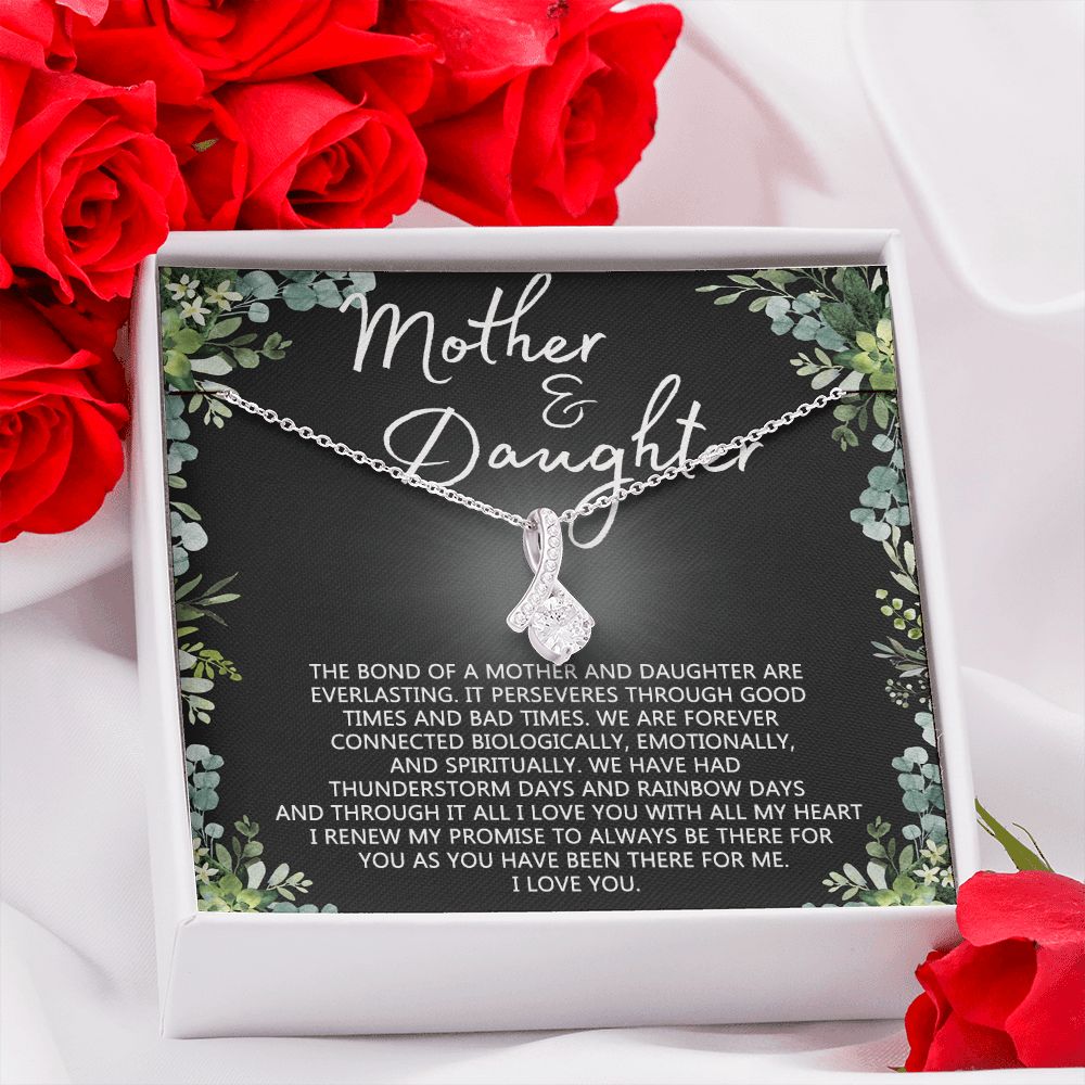 Mother Daughter Necklace Mothers day Necklace Mother Daughter Gift Mother Daughter Jewelry Gift For Daughter From Mom Daughter Mother Birthday Gift Alluring Beauty Necklace