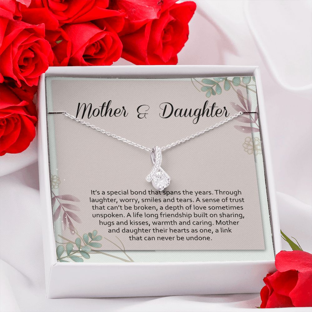 Mom Necklace Gifts for Mom from Daughter to Mom Gifts for Mothers Day from Daughter, To My Mom Necklace from Daughter to Mom Birthday Gifts Necklace with Message Card and Gift Box2245 Alluring Beauty Necklace