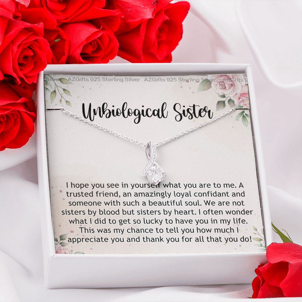 Gifts For Unbiological Sister, Unbiological Sister Gift, Unbiological Sister Gift Birthday, Gift For Best Friends Birthday, Best Friend Gift Alluring Beauty Necklace