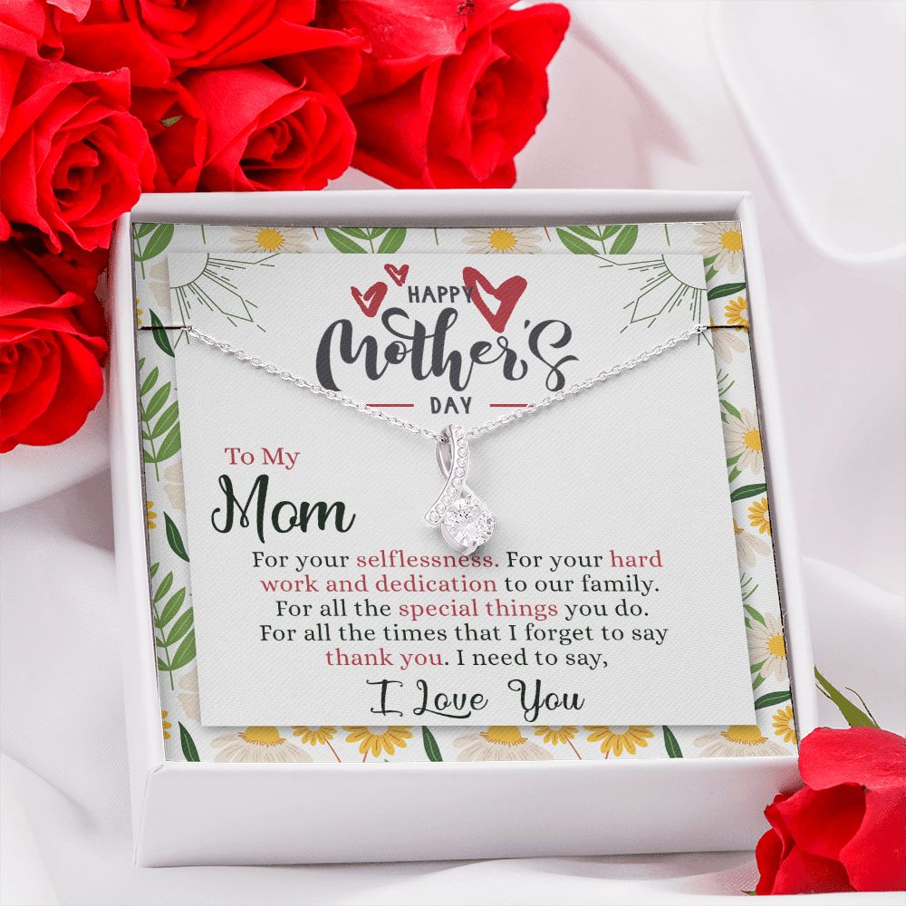 Mom Necklace Gift Best Mother Gifts From Kids  Mommy Gifts Mom Birthday Gift Children Jewelry Set Mother’s Day Gift For Her Alluring Beauty Necklace