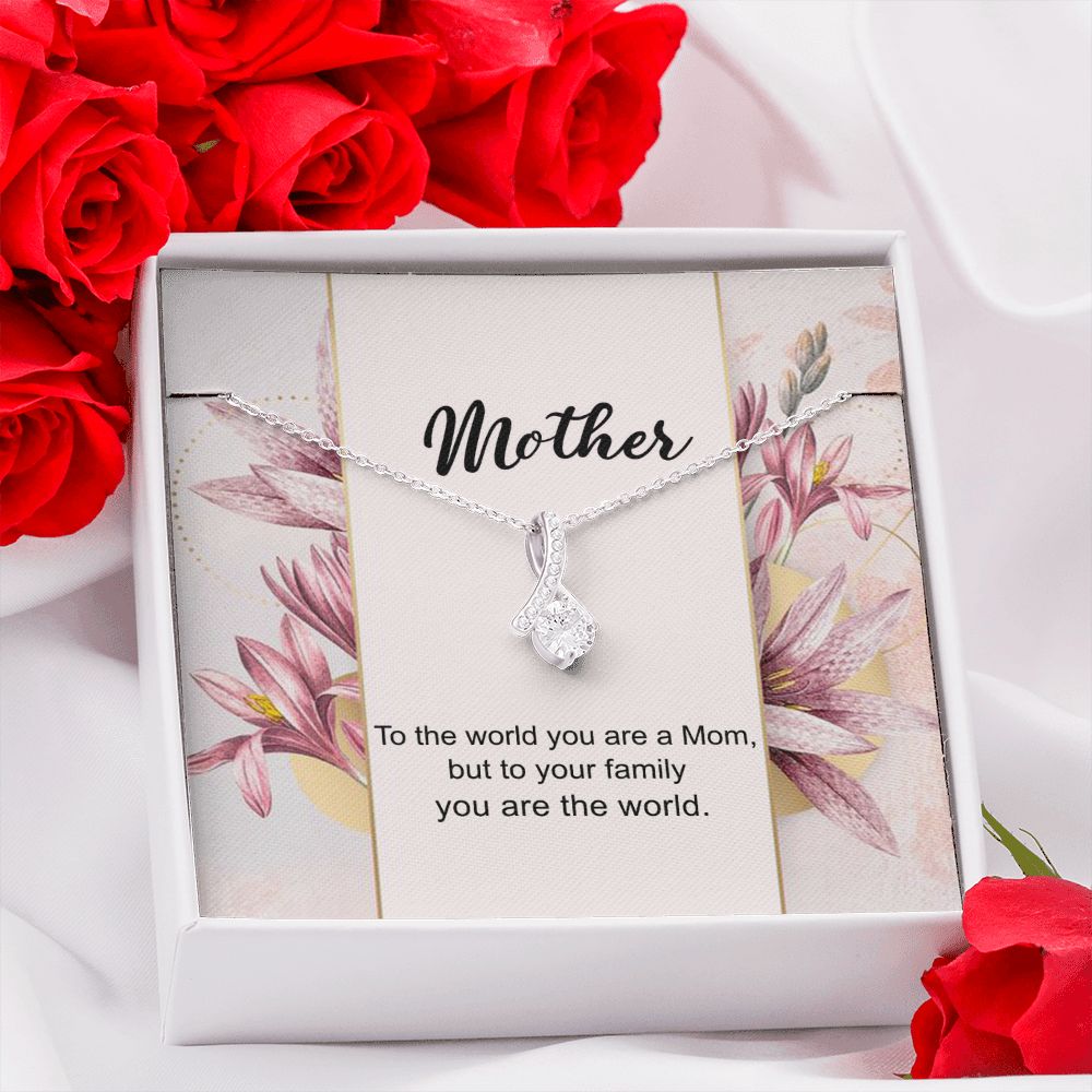 Mom Necklace Gifts for Mom from Daughter to Mom Gifts for Mothers Day from Daughter, To My Mom Necklace from Daughter to Mom Birthday Gifts Necklace with Message Card and Gift Box7 Alluring Beauty Necklace
