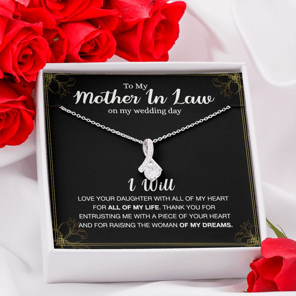 Mother Of The Bride Gift From Groom, Mother In Law Gift on Wedding Day from Groom, Gifts for Mother of the Bride, Future Mother-In-Law Alluring Beauty Necklace