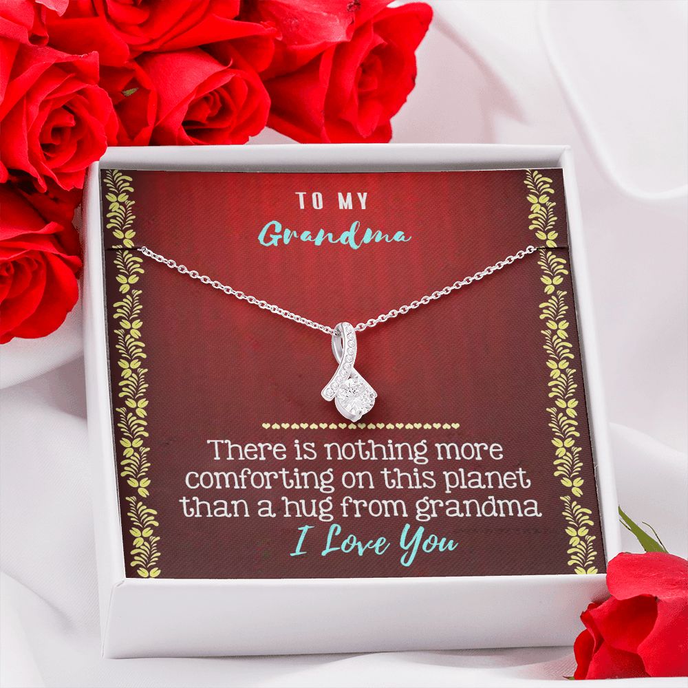 To My Grandma Necklace, Gift for Grandmother Necklace, Mothers Day Gift For Grandma Nana, Grandma Jewelry From Grandchildren GrandKids , Jewelry Box Gift For Grandma Grandmother20 Alluring Beauty Necklace