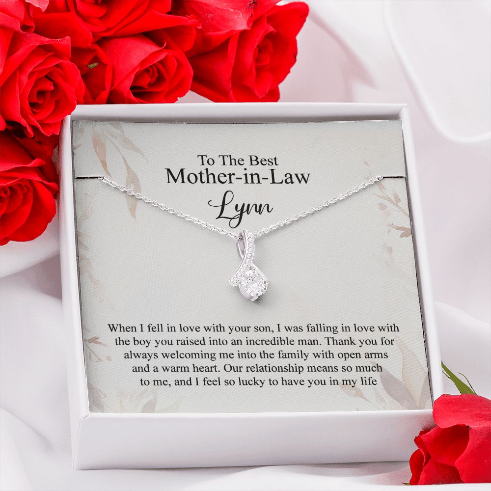 Mother in Law Necklace, Jewelry for Women, Future Mother in Law Gifts from Daughter in Law, Mother of Bride Gifts For Mother in Law, Birthday Gifts For Mother In Law From Daughter In Law4 Alluring Beauty Necklace