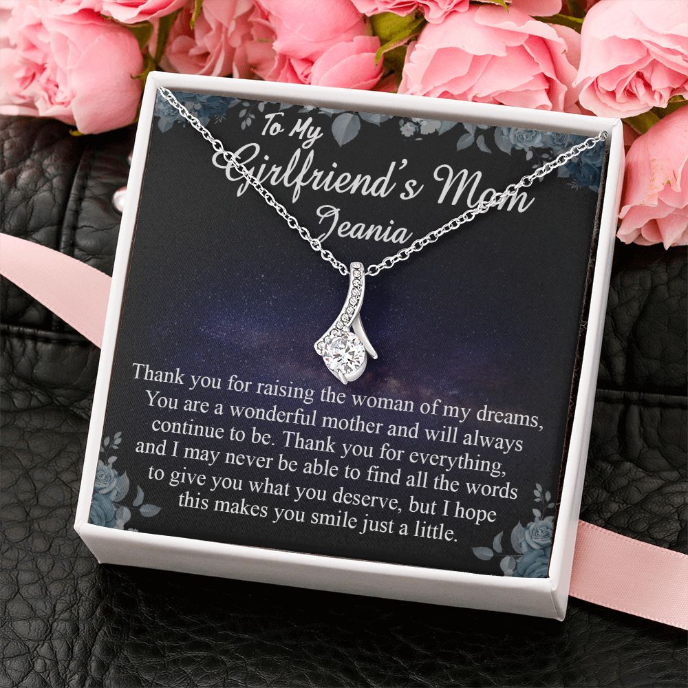 To My Girlfriends Mom Gift Mother's Day Gift for Girlfriend's Mom Necklace Gift Alluring Beauty Necklace